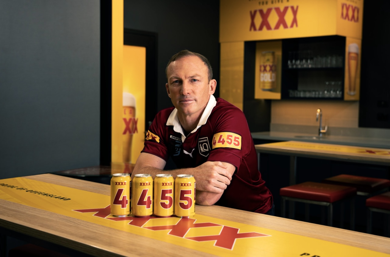 XXXX is once again replacing its logo from Maroons jerseys with the postcodes of the Queensland stars. Picture: Supplied