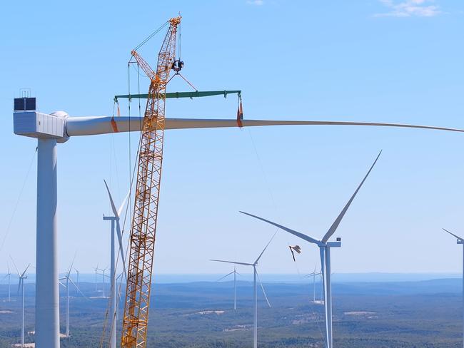 MacIntyre Wind Farm in Qld under construction