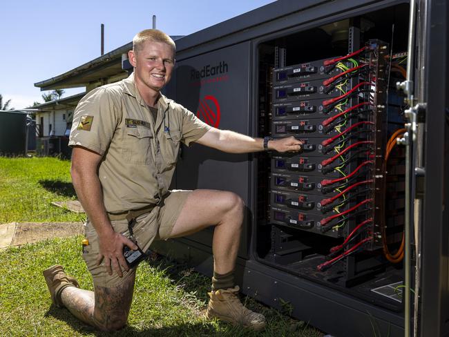 Lance Corporal Bailey Glover an Australian Army soldier from 3rd Combat Engineer Regiment helping to refurbish facilities as part of Exercise Puk Puk at Moem Barracks, Papua New Guinea. PHOTO: LCPL Riley Blennerhassett