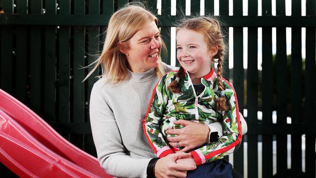 HOPE: Scarlett Fox, 5, of Hobart has cystic fibrosis. Her mum Sam Jesney says the listing of a critically important medicine on the Pharmaceutical Benefits Scheme is life-changing. Picture: NIKKI DAVIS-JONES