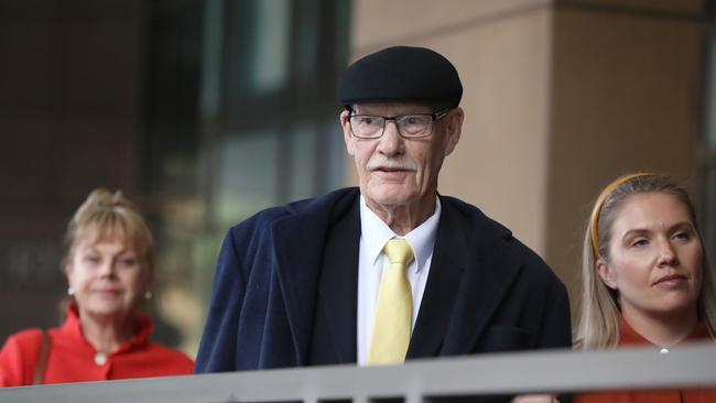 AFL Legend Carl Ditterich leaving the Melbourne Magistrate court. Picture: David Crosling