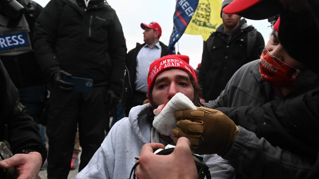 Four people died in the US Capitol riots. Picture: Roberto Schmidt/AFP