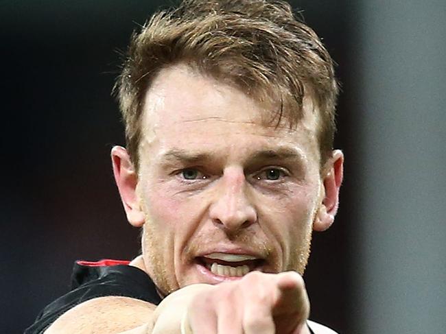 SYDNEY, AUSTRALIA - JUNE 03:  Brendon Goddard of the Bombers in action during the round 11 AFL match between the Greater Western Sydney Giants and the Essendon Bombers at Spotless Stadium on June 3, 2017 in Sydney, Australia.  (Photo by Mark Metcalfe/AFL Media/Getty Images)