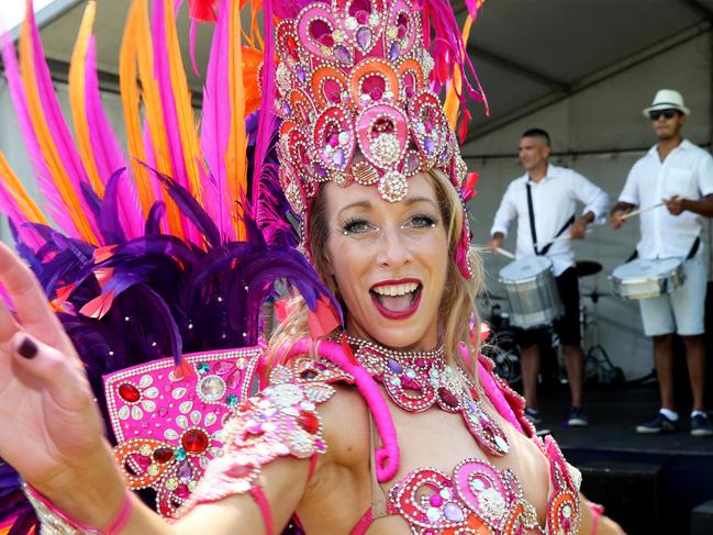 Entertainment in Newcastle's Foreshore Park on Australia Day in NSW. Picture: Peter Lorimer.