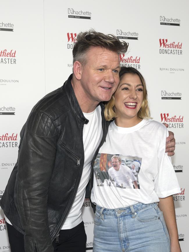 Gordon Ramsay with a fan at Westfield Doncaster. Picture: Sarah Matray