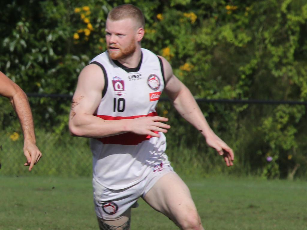 Brock Aston leads the QAFL for inside 50s this season. Photo: Mike Batterham