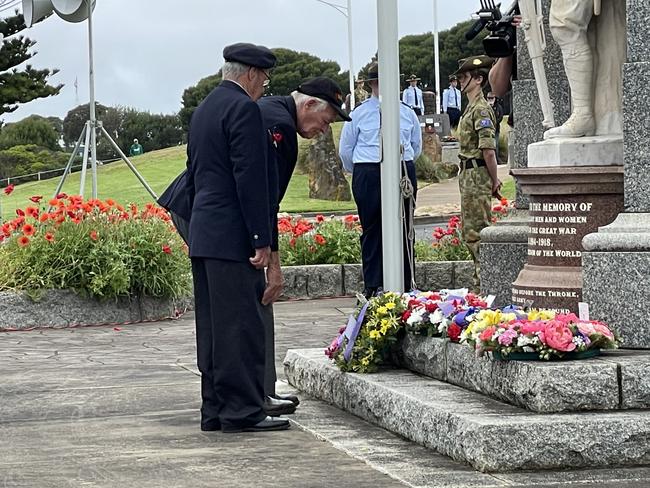 The Community laid Memorial wreaths in memory for the fallen soldiers.