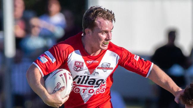 James Flack in the BRL Grand Final between Wynnum and Redcliffe at Bishop Park, Nundah, Saturday, September 15, 2018 (AAP Image/Richard Walker)