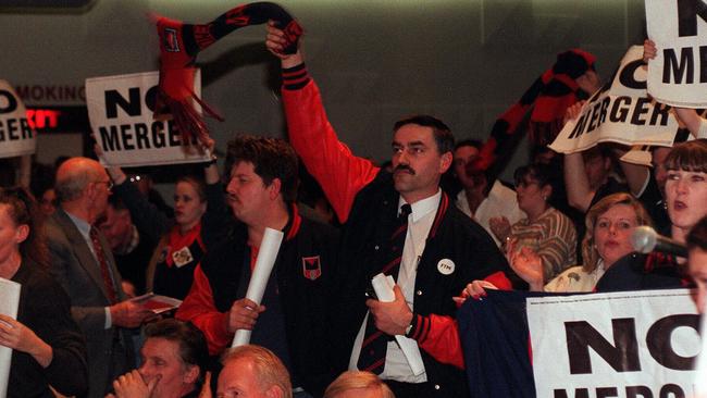 Despite unrest from a section of fans, Melbourne supporters ended up voting for the merger.