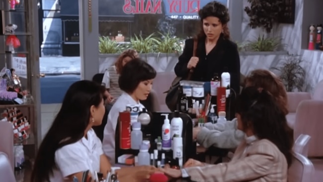 The feeling was perfectly summed up with Elaine's visit to a nail salon in a Seinfeld episode. Image: Supplied