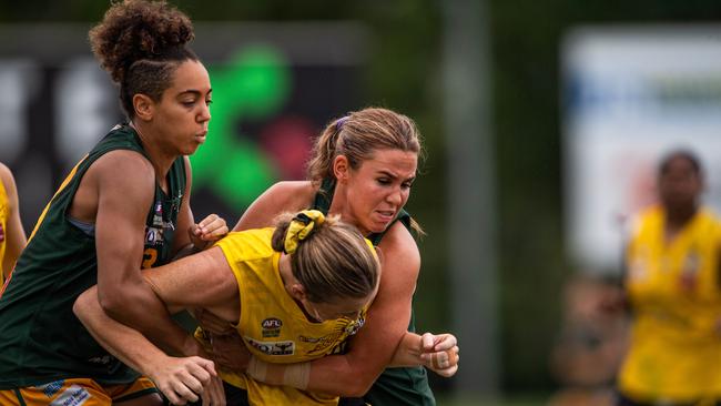 St Mary's vs Nightcliff Tigers 2023-24 NTFL women's qualifying final. Picture: Pema Tamang Pakhrin