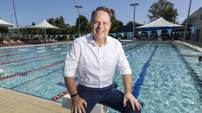 Brisbane Lord Mayor Adrian Schrinner says $2 Summer Dips will continue. Picture: Richard Walker