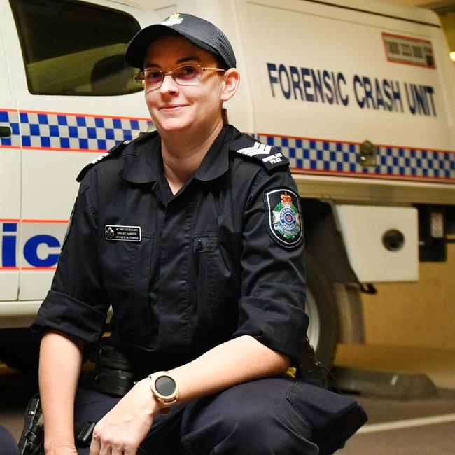 Townsville Forensic Crash Unit Senior Constable Hayley Garrod. Picture: Alix Sweeney