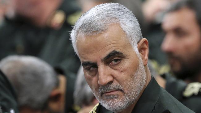 Qassem Soleimani, who died in a US drone strike. Picture: AP