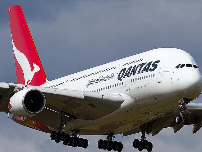 Qantas Airbus A380. Photo for story on Brisbane Airport plane spotters. CREDIT: Lance Broad.