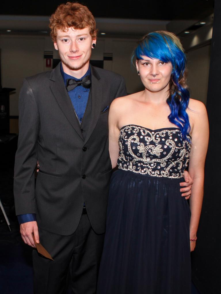 Joel Murphy and Rebecca Carpenter at the 2013 Centralian Senior College formal at the DoubleTree by Hilton. Picture: NT NEWS