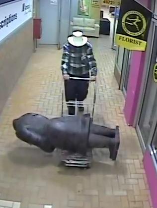 Man Allegedly Caught On CCTV Stealing 175kg Statue Denies It Is Him ...