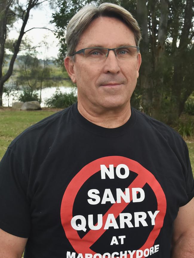 Opposing the sand mine is Mike Perritt.