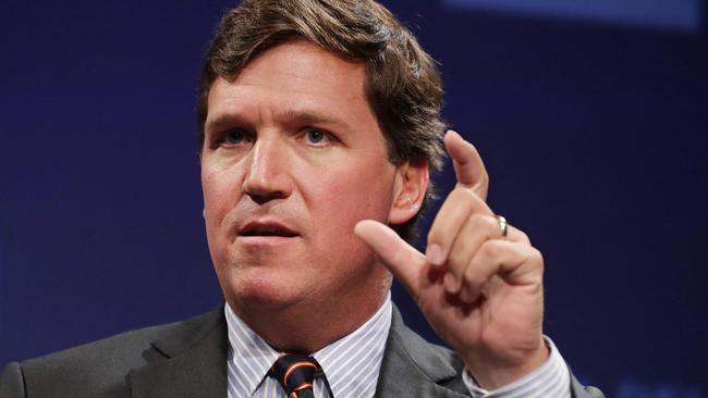 (FILES) In this file photo taken on March 28, 2019 Fox News host Tucker Carlson discusses 'Populism and the Right' during the National Review Institute's Ideas Summit at the Mandarin Oriental Hotel in Washington, DC. - Fox News star host Tucker Carlson is leaving the influential TV network, it was announced April 24, 2023, in a shock move days after the conservative outlet reached a $787.5 million settlement over a damaging defamation case. (Photo by CHIP SOMODEVILLA / GETTY IMAGES NORTH AMERICA / AFP)