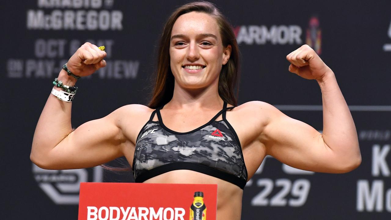 Aspen Ladd has had her weigh-in troubles before. (Photo by Ethan Miller/Getty Images)