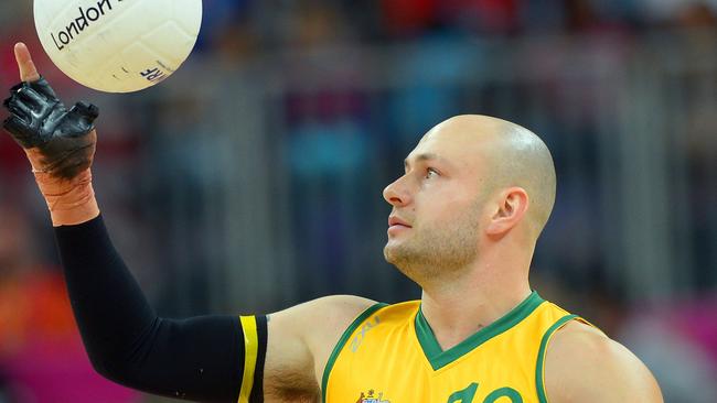 Steelers player Chris Bond at the London Paralympics.