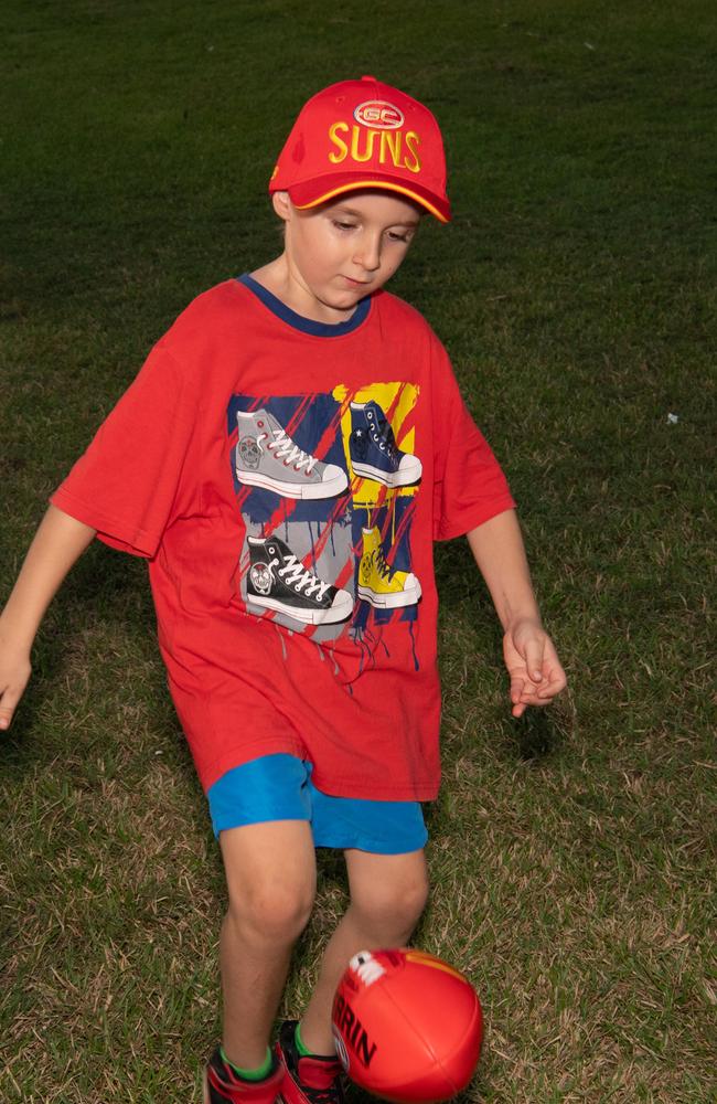 Kobi Schilling at the 2024 AFL match between Gold Coast Suns and North Melbourne at TIO Stadium. Picture: Pema Tamang Pakhrin