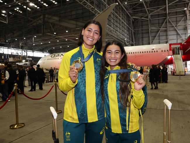 Saya Sakakibara Australian cyclist and Arisa Trew has won Olympic gold for Australia at the age of 14 with victory in the women's skateboard park final. OLYMPICS: Australian Team Arrival - Sydney Picture: Rohan Kelly