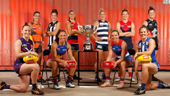 Club memberships for AFLW can include match day experiences and merchandise. Picture: Getty Images