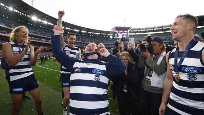 Moorfoot says it was the best day of his life. Picture: Daniel Pockett/AFL Photos