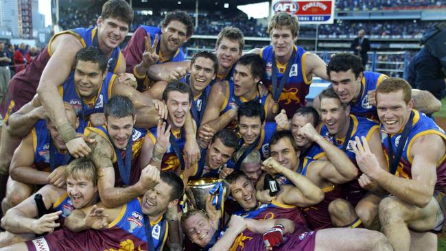 Brisbane beat Collingwood by 50 points to score a third successive premiership in 2003. Picture: David Geraghty