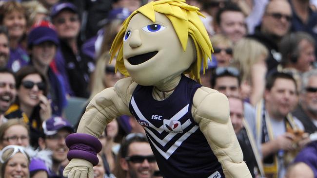 Fremantle Dockers’ mascot Johnny “the Doc” Docker.