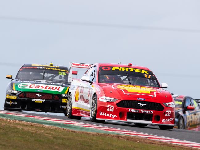 Scott McLaughlin gave his competitors no chance of cutting into his lead at The Bend with a clean sweep. Picture: Daniel Kalisz/Getty Images