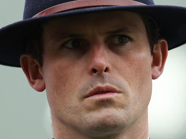 SYDNEY, AUSTRALIA - JULY 27: Trainer James Cummings looks on prior to Race 1 Ranvet Handicap during Sydney Racing at Royal Randwick Racecourse on July 27, 2024 in Sydney, Australia. (Photo by Jeremy Ng/Getty Images)