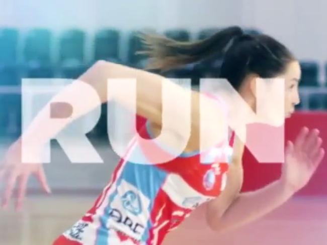 The ad encourages women to run like a girl...