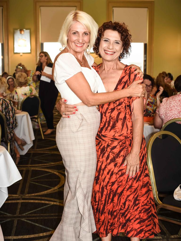 Irene Carter and Allison Inwood at Customs House for the A Very Moët Christmas event presented by the Effervescence Luncheon Series and hosted by champagne educator Amanda Reboul. Socials: Damien Anthony Rossi Picture: Ange Costes Photography