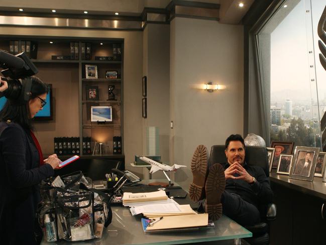Behind the scenes tour of The Bold and the Beautiful with Aussie actress Ashleigh Brewer in Los Angeles. Picture: Glen McCurtayne