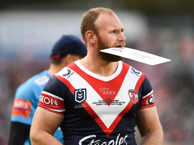 Sydney Roosters prop Matt Lodge. NRL Imagery