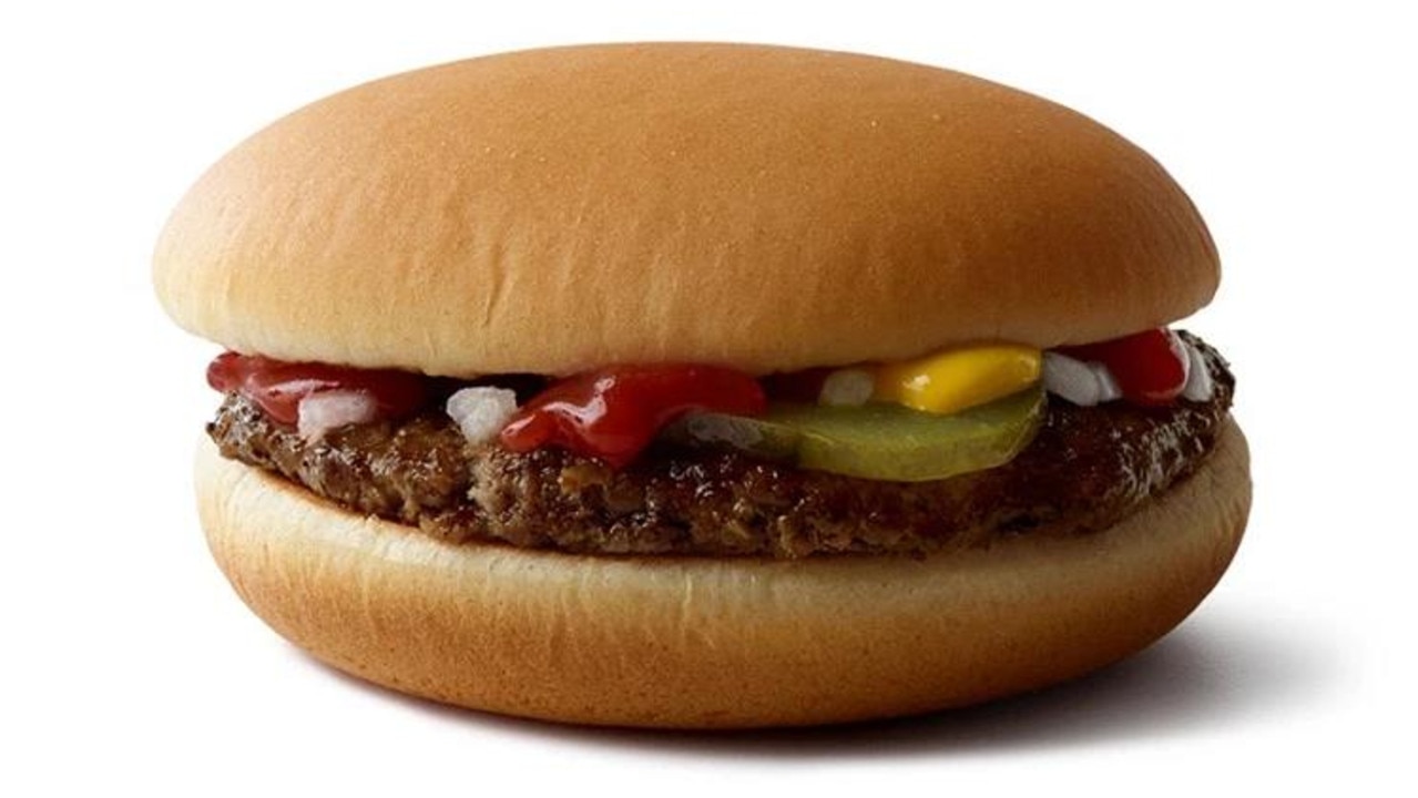 A promotional image of a McDonald's burger. Picture: supplied