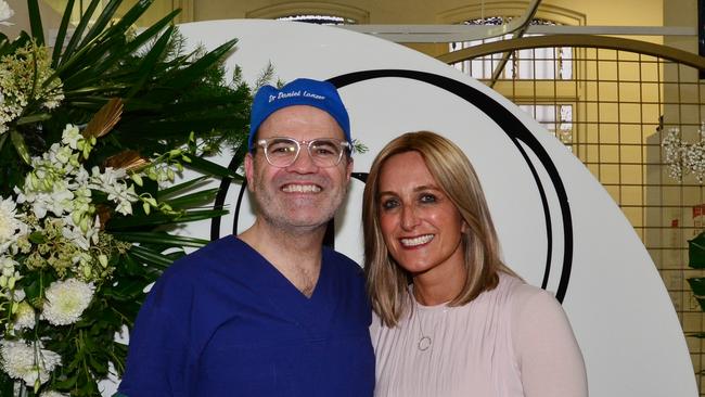 Dr Daniel Lanzer and his wife Vivienne at the launch of The Cosmetic Surgery Show in Malvern. Picture: Supplied