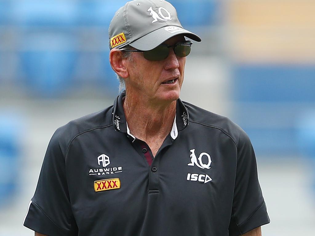 Coach Wayne Bennett in Origin camp.