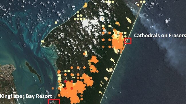 Fraser Island’s biggest holiday resort will today be closing its doors and have asked guests to leave as major bushfires continue to move towards the property.