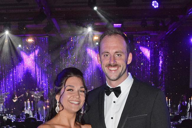 Georgina Ceccato and Harry Harrison at Gold Coast Business Excellence Awards at The Star Gold Coast. Pic: Regina King