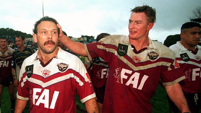 Manly greats Cliff Lyons and Steve Menzies could have a stand named after them at 4 Pines Park.