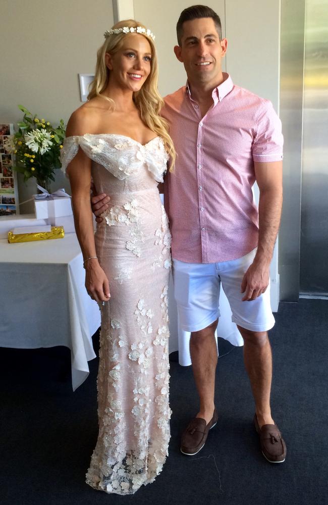 Bachelorette Ali Oetjen with former fiance Dave Waldeck in 2015.