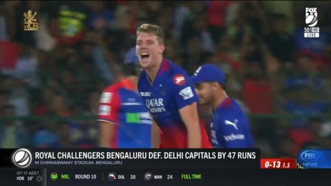 Green shines to keep RCB's playoff hopes alive