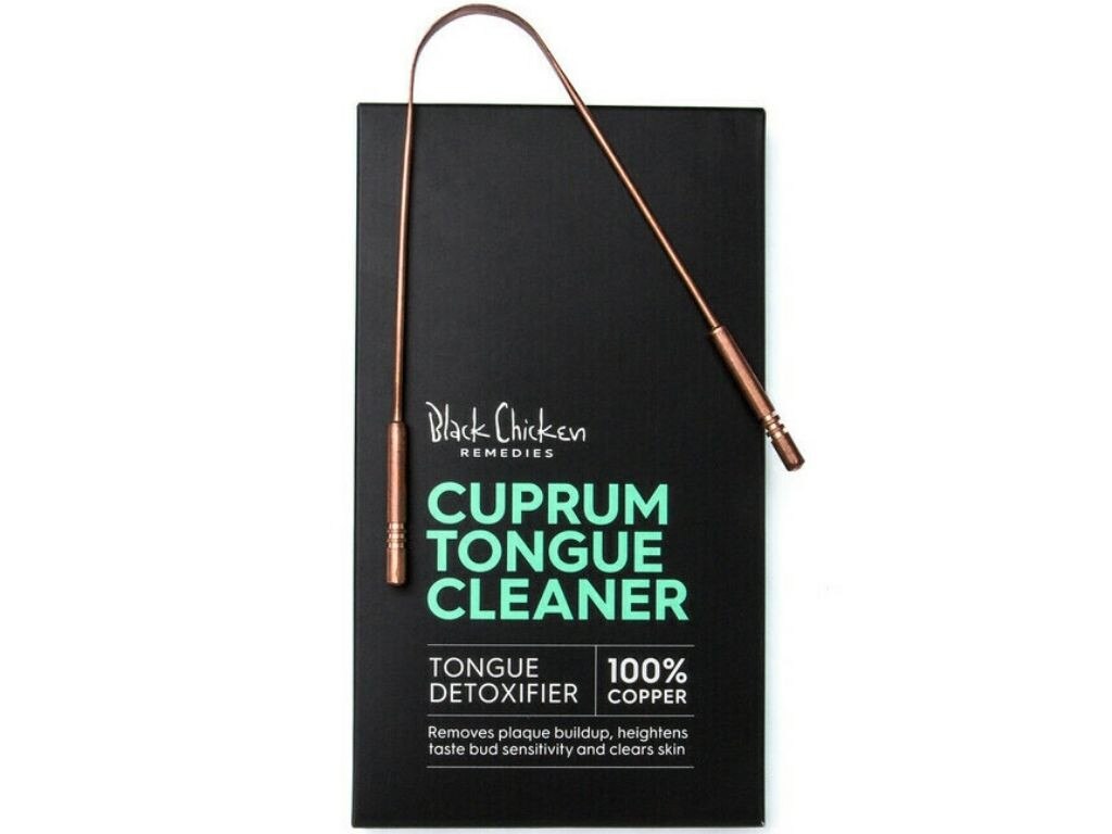 Remove build-up of bacteria on your tongue with a copper cleaner.