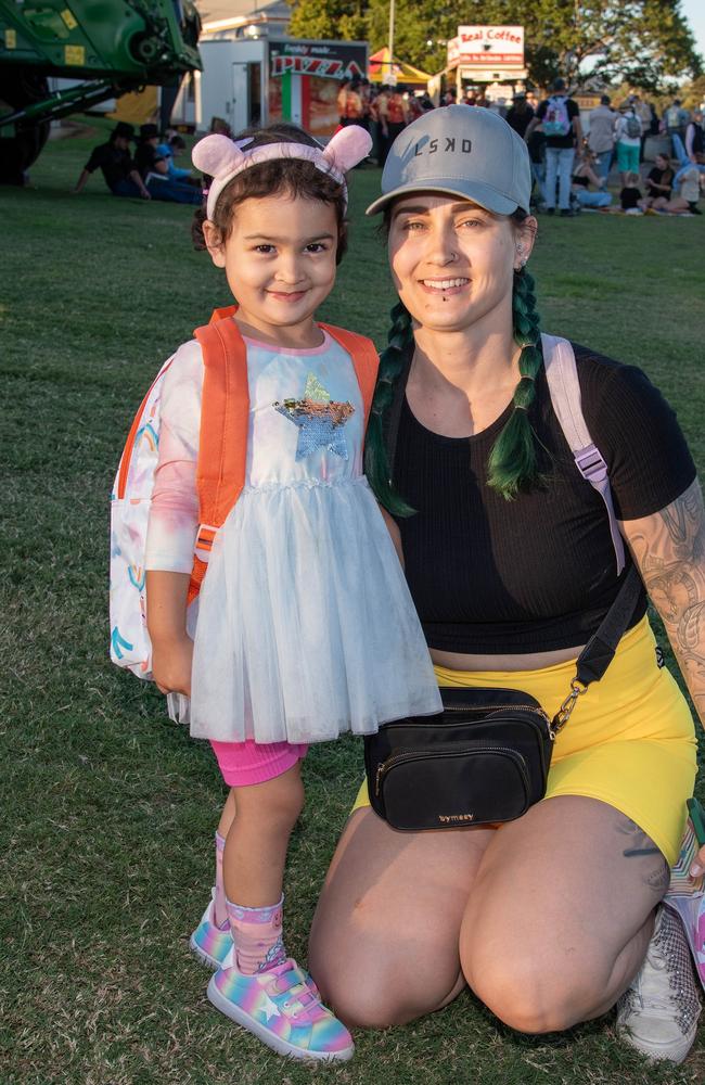 Eva and Sharna Matthews.Heritage Bank Toowoomba Royal Show.Friday April 19th, 2024 Picture: Bev Lacey