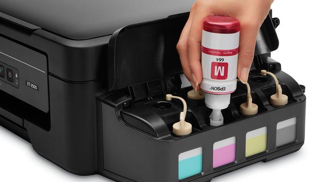 Cheap bottled ink is back with Epson's new EcoTank printers. Epson claims ink will last up to 2 years and will print around 13 reams.