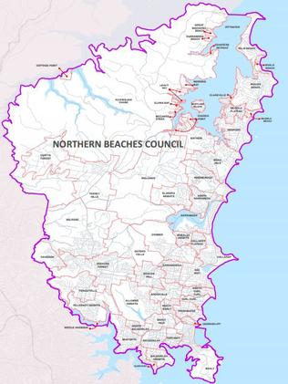 Northern Beaches Council Area Map Council Mergers; Amalgamations | Daily Telegraph