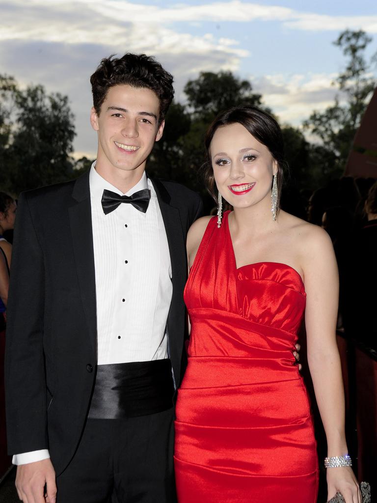 Chelsea Oakden and Angus Tuckwell at the 2013 St Philip’s College formal at the Alice Springs Convention Centre. Picture: PHIL WILLIAMS / NT NEWS